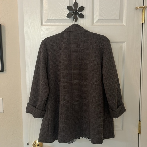 Jon & Anna Swing Jacket and Coordinating Cut-Away Shoulders Floral Blouse sz Lg - Picture 3 of 16